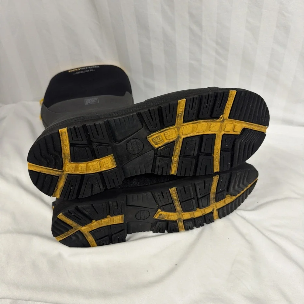 Dryshod Steel-Toe Hi Waterproof Work Boots Black/Yellow Size 14